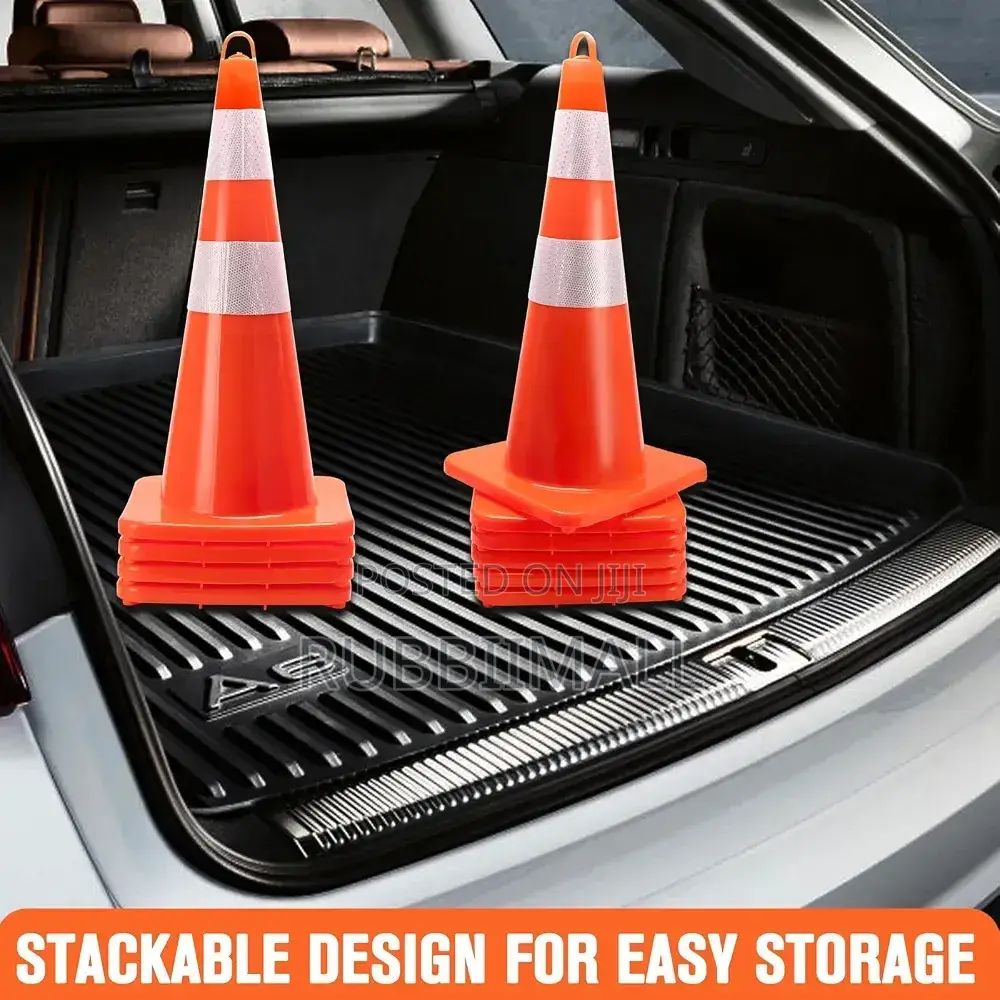 Fluorescent Orange Safety Traffic Cones 75cm(28")