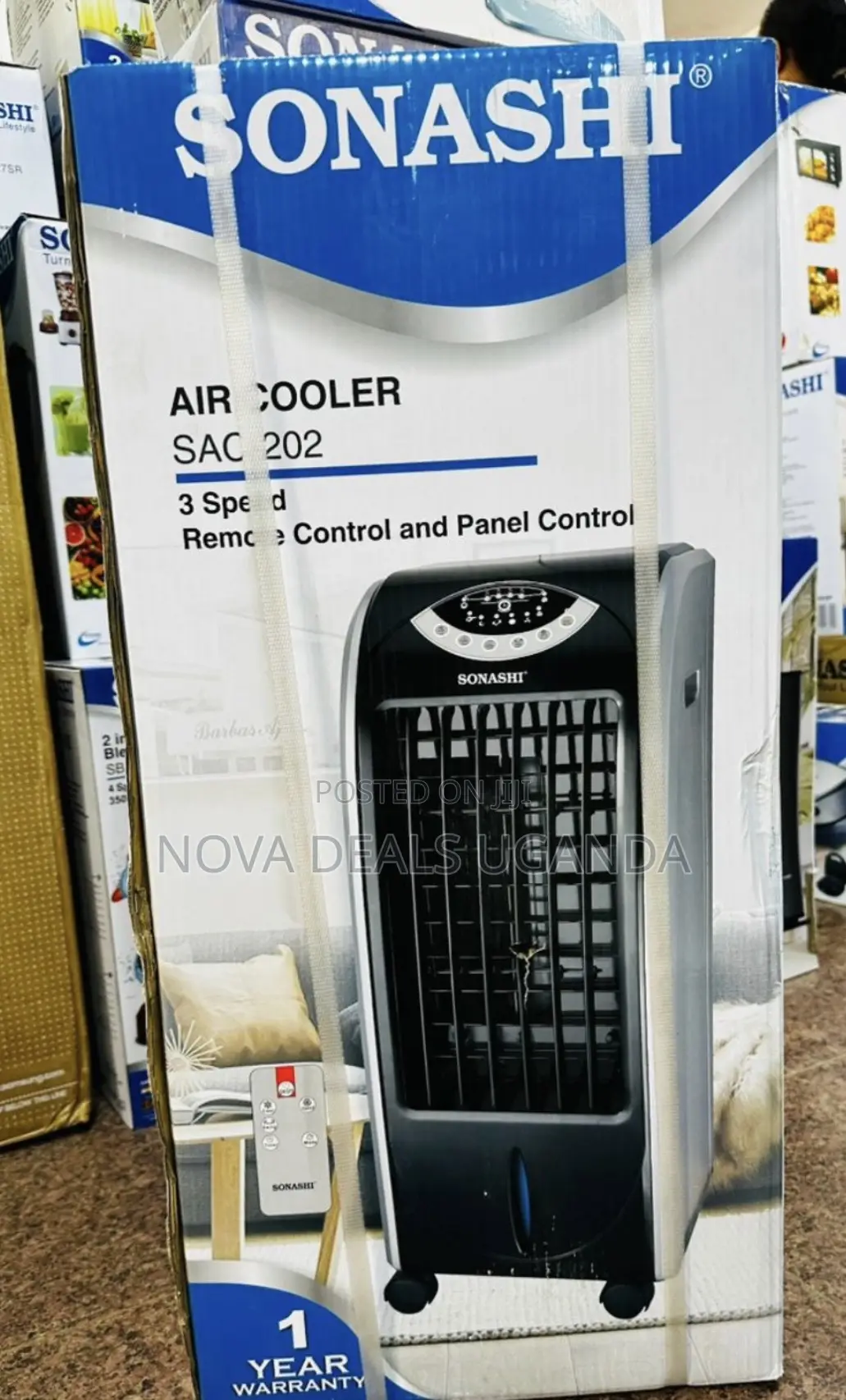 Sonashi Sac-202 6l Aircooler 85w 3speeds Rwmote Control