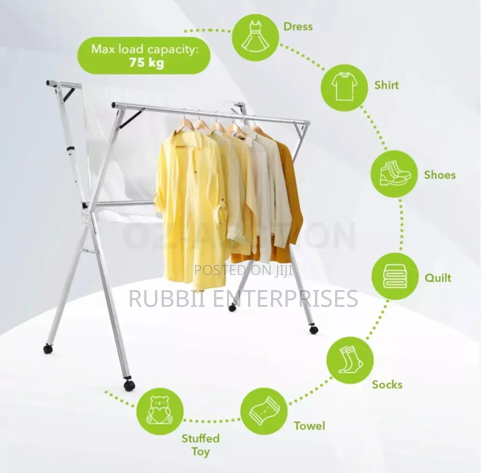Foldable Clothes Drying Rack 200cm