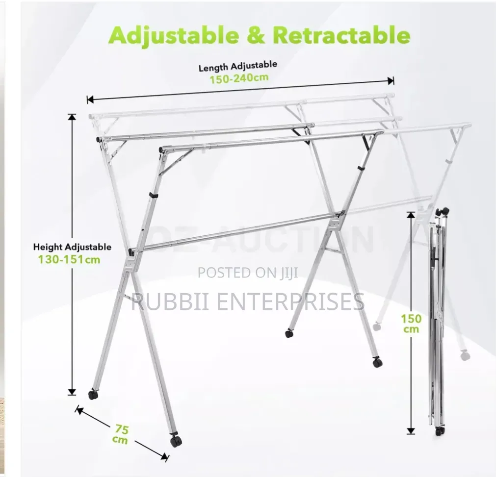 Foldable Clothes Drying Rack 200cm