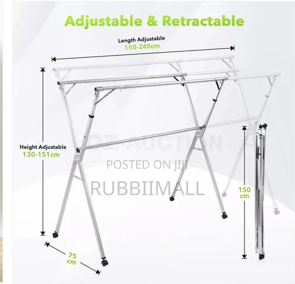 Foldable Clothes Drying Rack 200cm