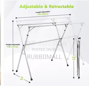 Foldable Clothes Drying Rack 200cm