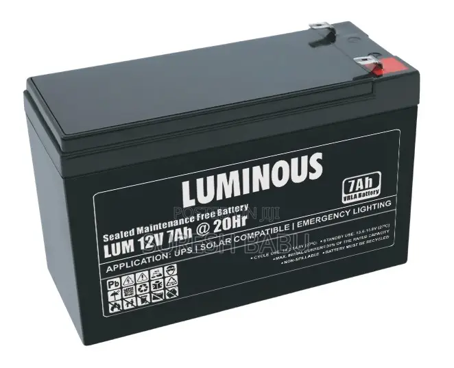Luminous 7ah 12v Maintenance Free Battery