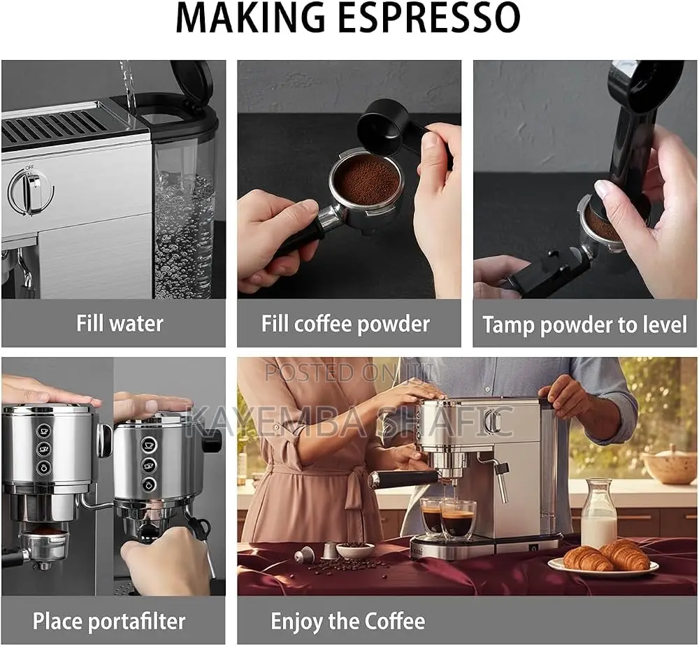 Saachi 3-in-1 Espresso Multi-Capsule Coffee Maker (20 Bar)