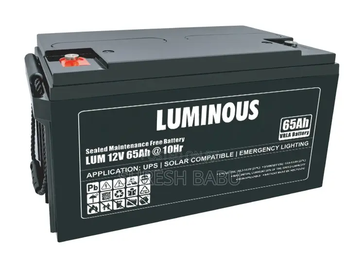 Luminous 65ah 12v Solar Battery
