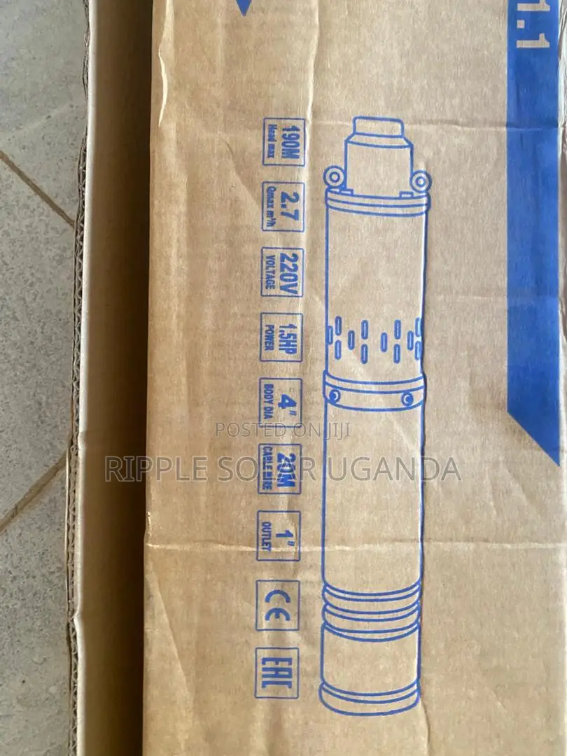 1100w Ac Electric Borehole Pump 190m Head 2,700l/H