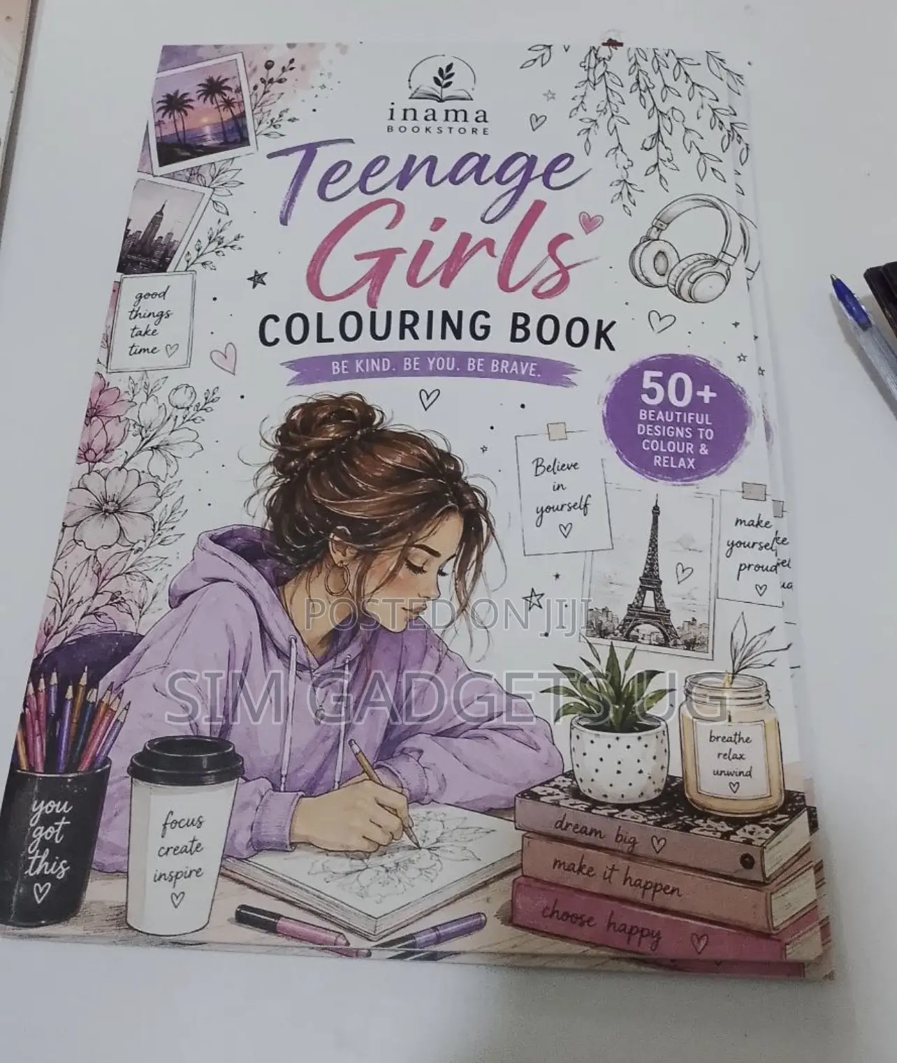 Teenage Girls Colouring Book.