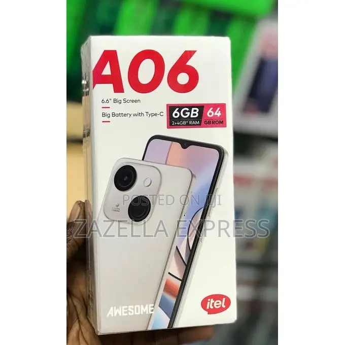 New Itel A06 64 GB Blue