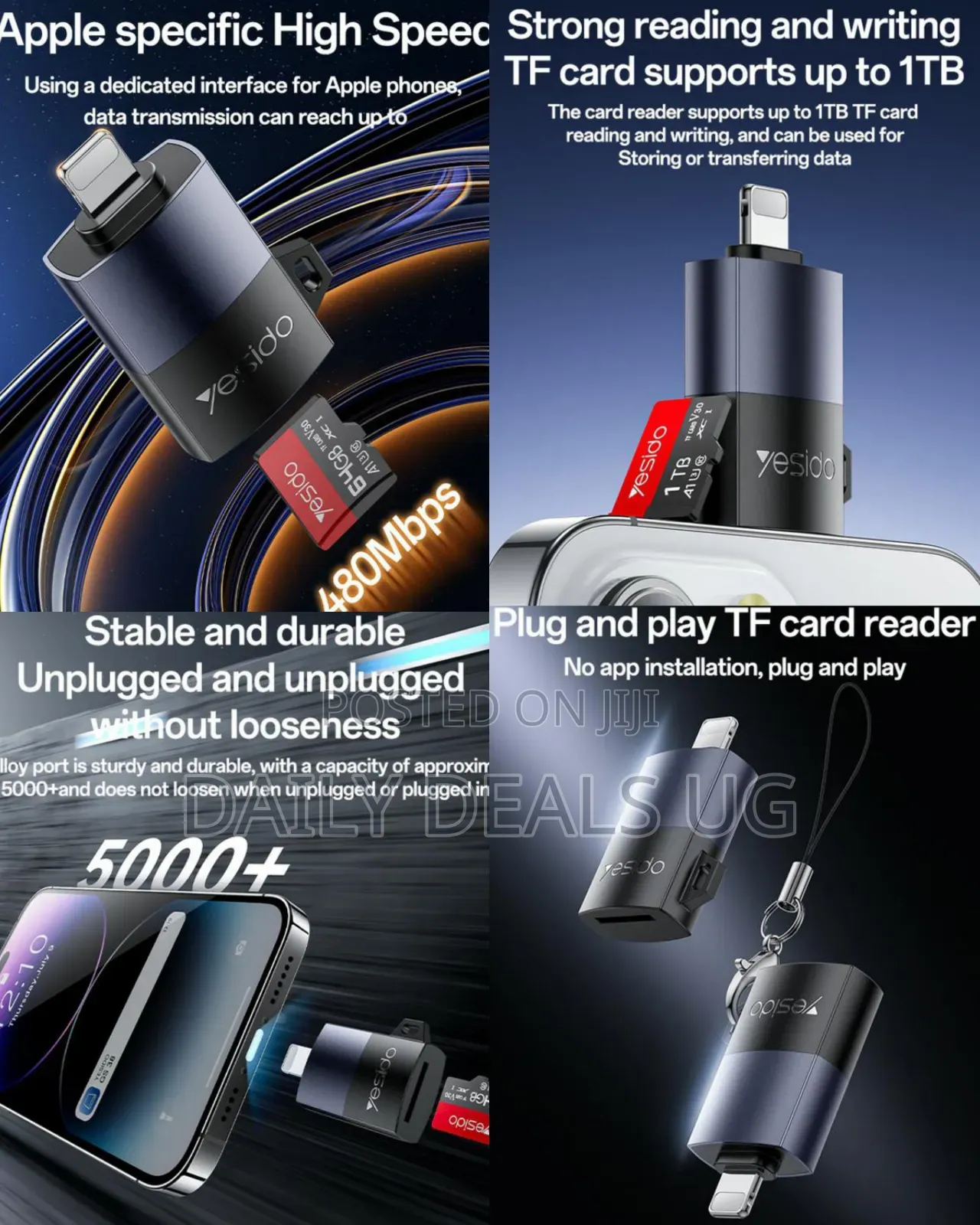 Yesido Gs38 Lightning to Tf Card Reader