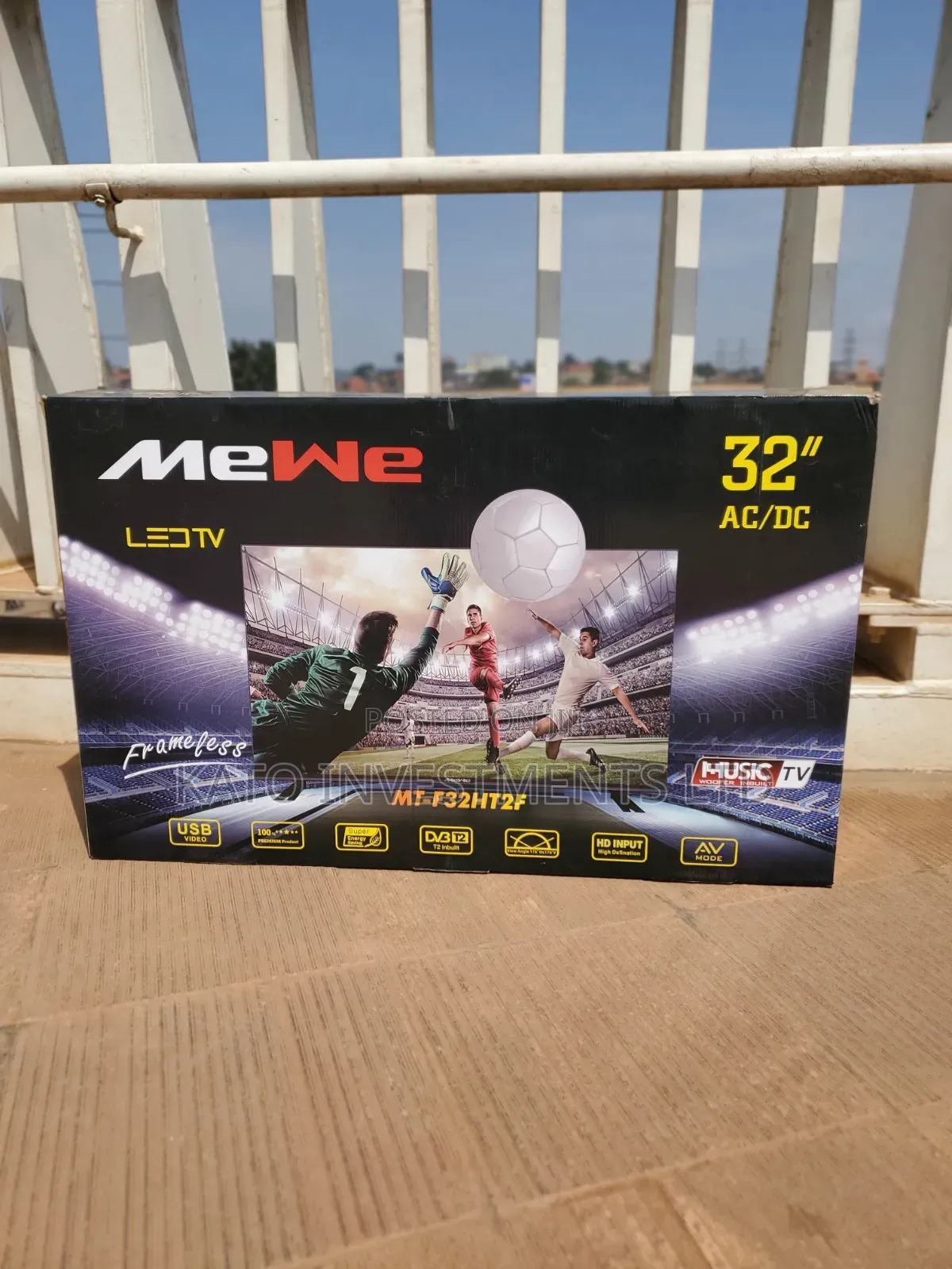 32 Tv Mewe Ac/Dc Solar Frameless Digital