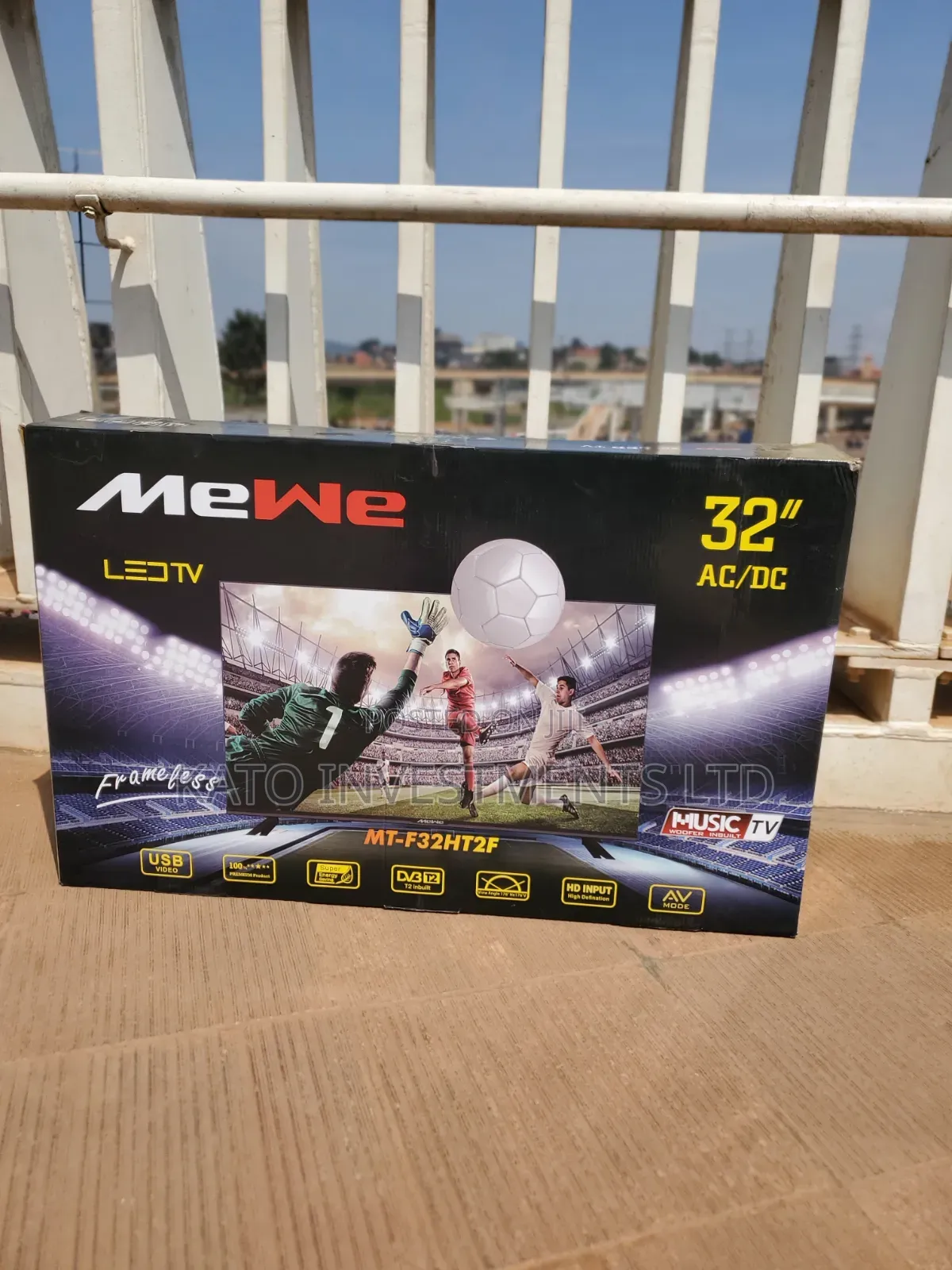 32 Tv Mewe Ac/Dc Solar Frameless Digital