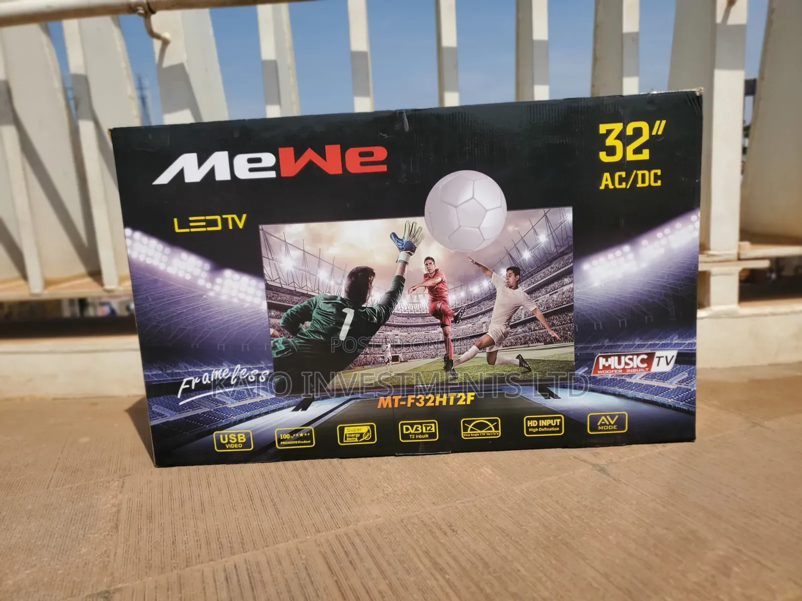 32 Tv Mewe Ac/Dc Solar Frameless Digital