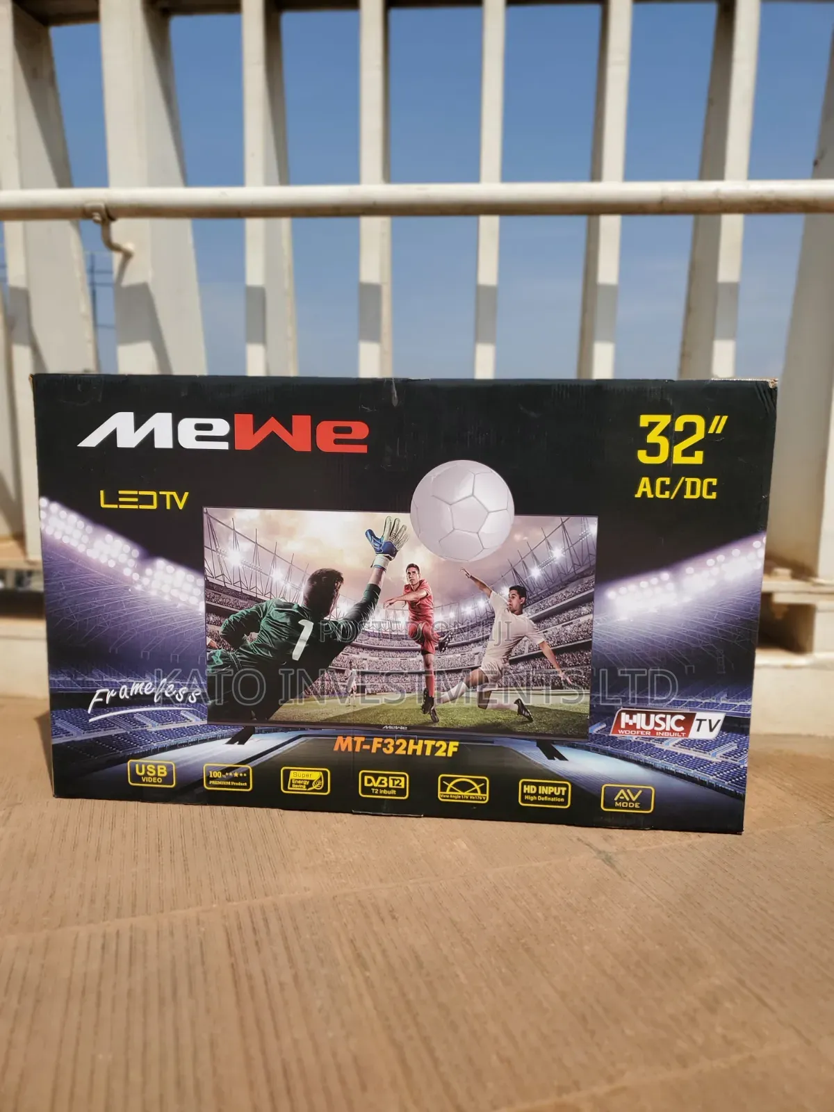 32 Tv Mewe Ac/Dc Solar Frameless Digital