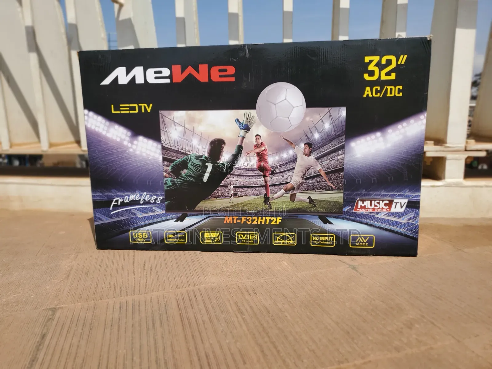 32 Tv Mewe Ac/Dc Solar Frameless Digital