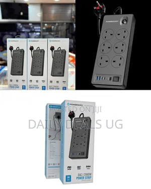 Powerology 6ac 2990w Power Strip Pd 20w