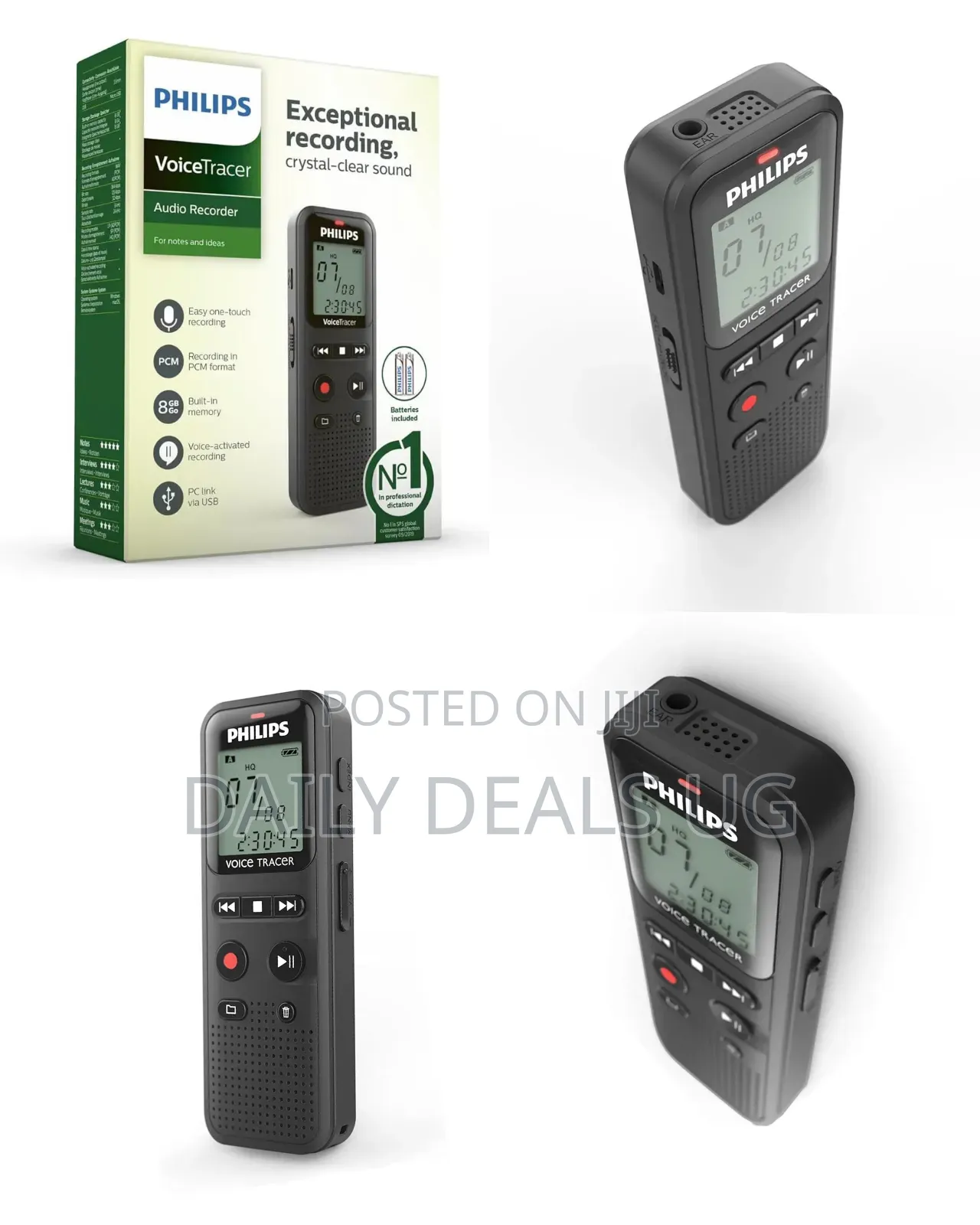 Philips Voicetracer Dvt1160 Audio Recorder