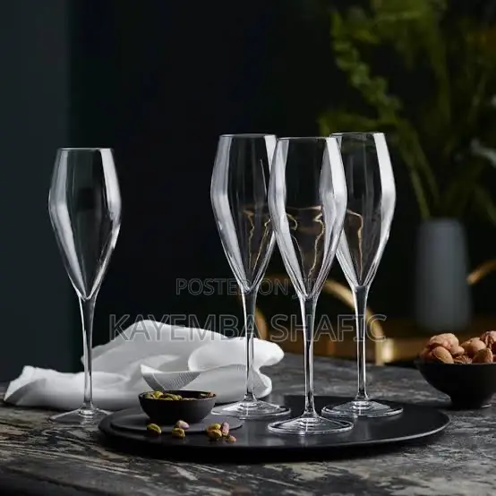 Danny Home Swan Champagne Flute Glasses - 12 Pieces a Dozen