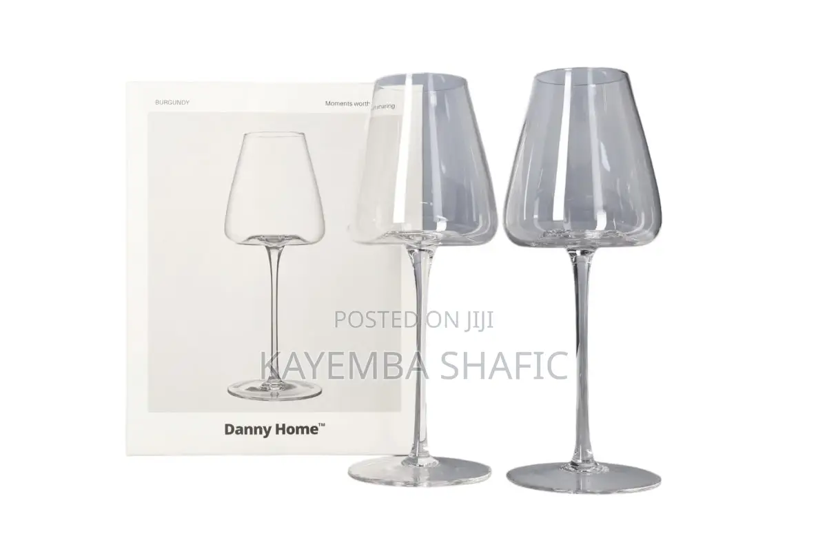 Danny Home Burgundy Wine Glasses Set (12 Pieces)
