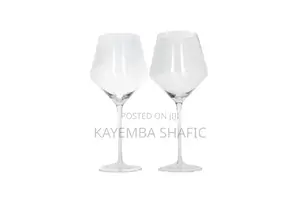 Danny Home Handmade Crystal Burgundy Wine Glasses - Set of 12