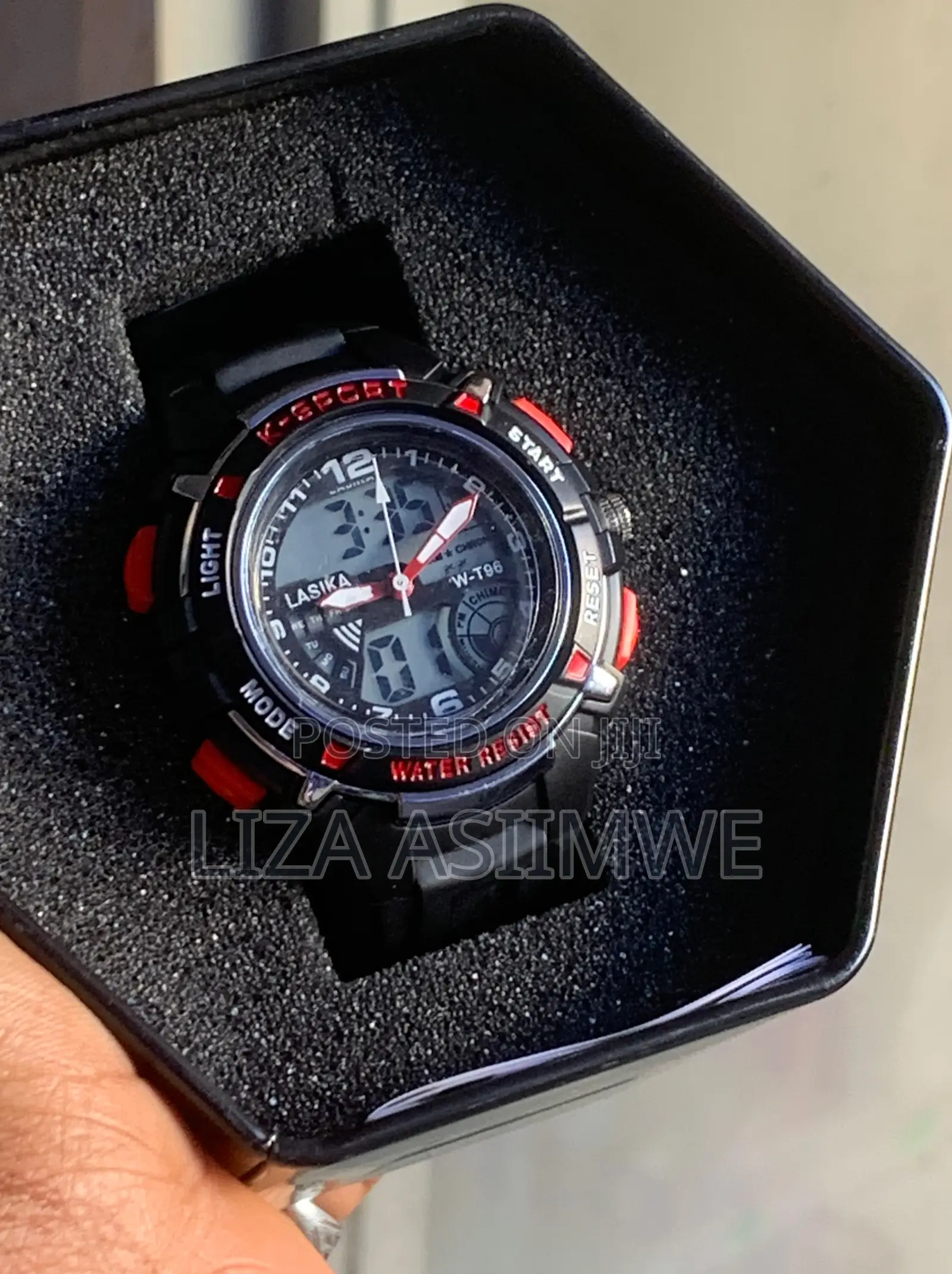 K-Sport Digital and Analog Kids Watches With a Small Red and Black