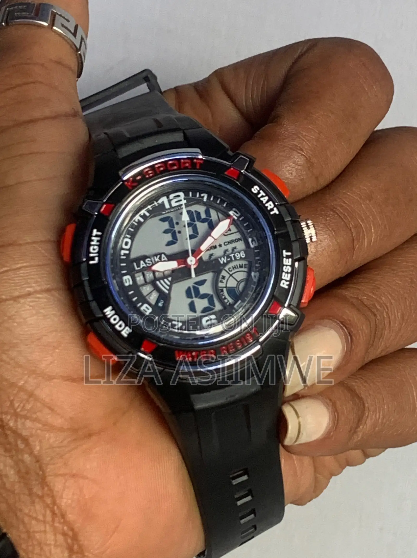 K-Sport Digital and Analog Kids Watches With a Small Red and Black
