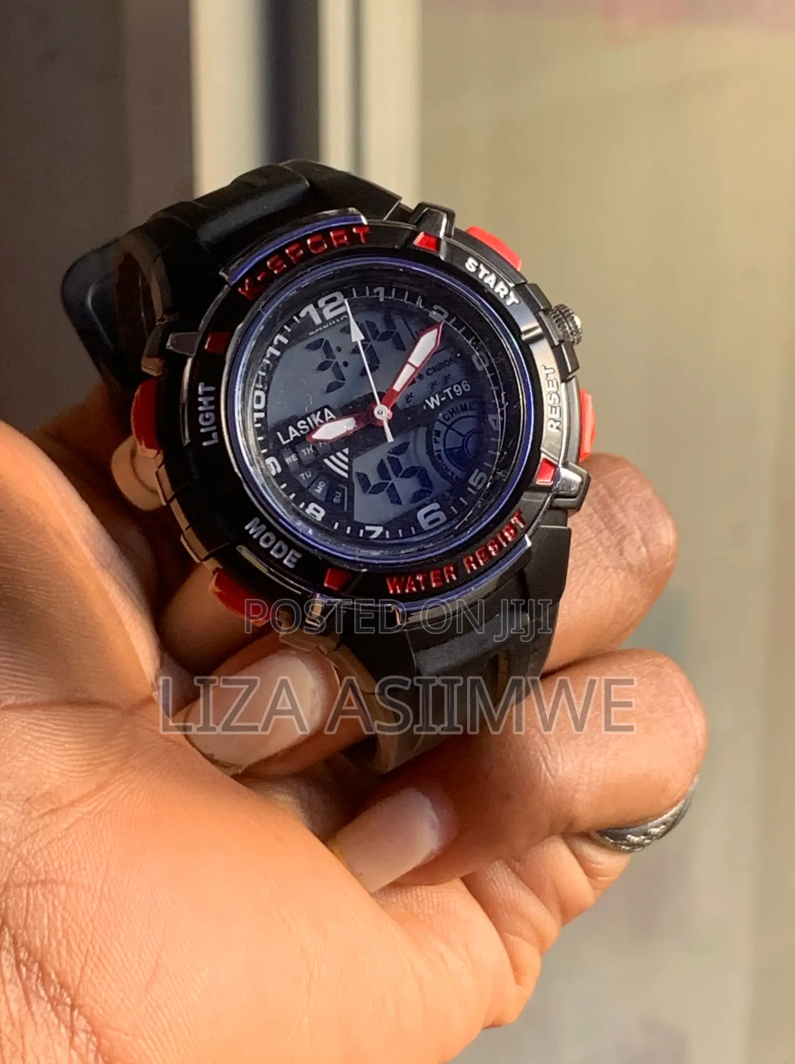 K-Sport Digital and Analog Kids Watches With a Small Red and Black