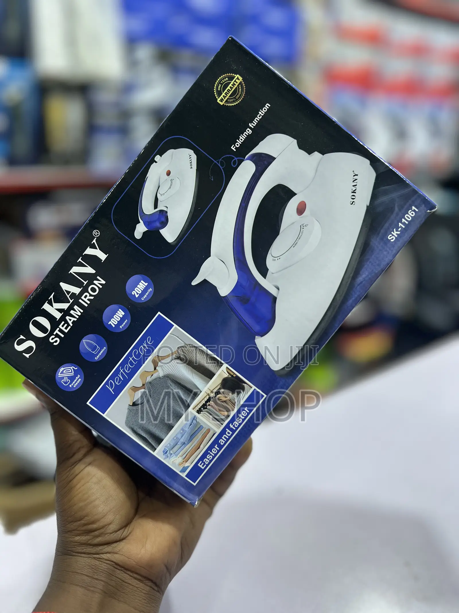 Travel Foldable Steam Iron Sokany