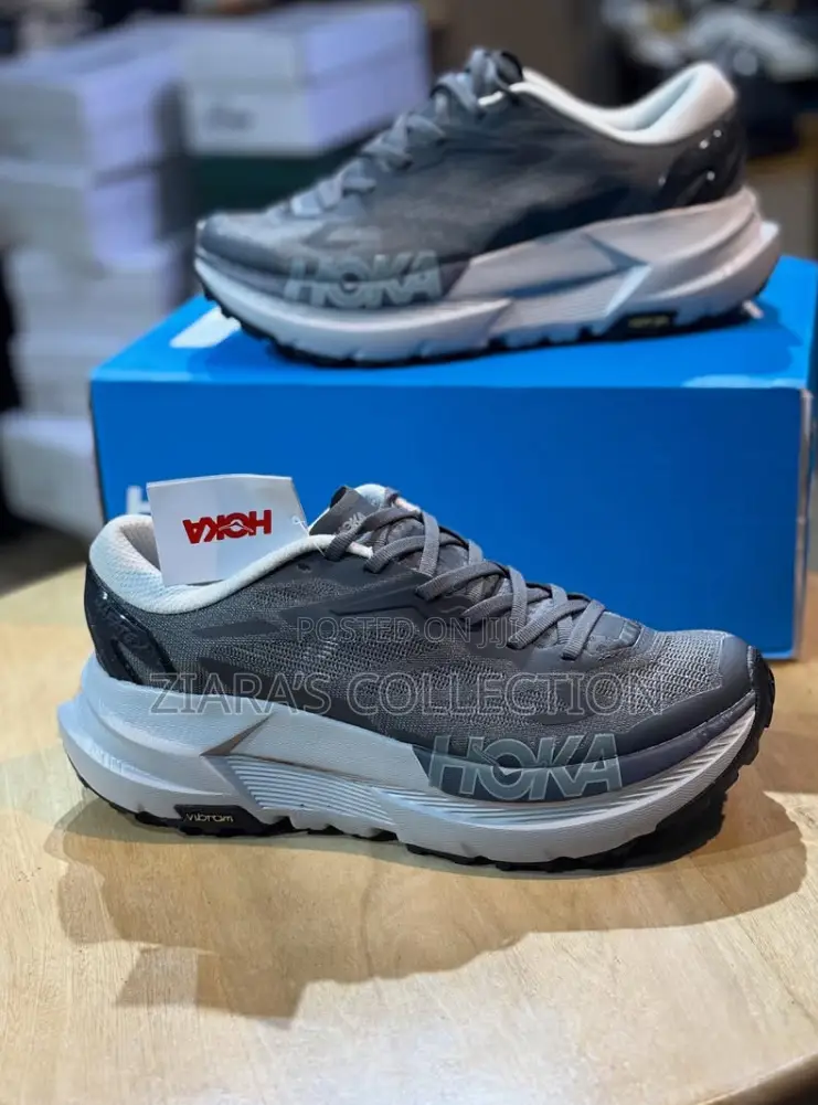 Hoka One One Mafate X Sneakers in a Gray Colorway