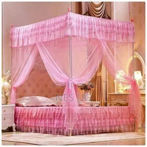 4 Stand Mosquito Net 4*6 / 5*6 / 6*6 - Pink
