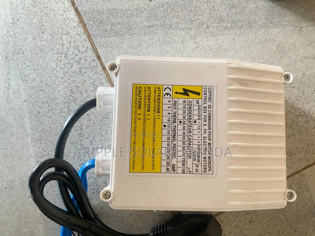 750w Ac Electric Borehole Pump 93m Head 2500l/H