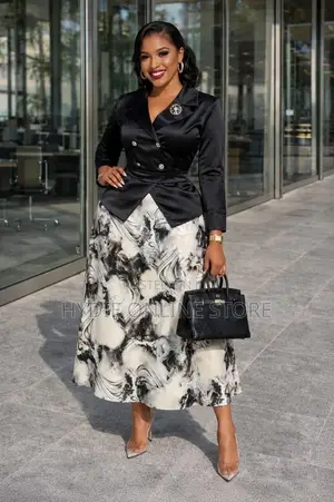 Classic Office Skirt Two Piece