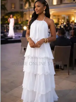 Classic White Free Decent Dress