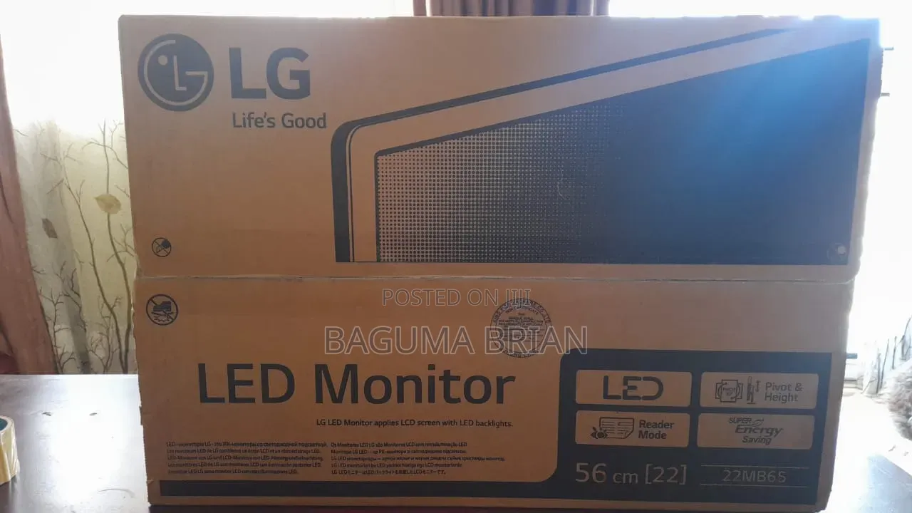 Lg Led 22mb65 Monitor 60hz Hd 56cm/22 Inches
