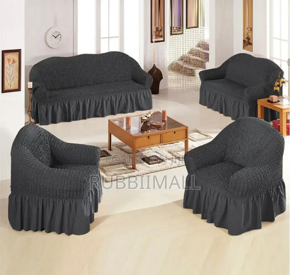 Sofa Covers 7 Seaters ~ 3:2:1:1 (Dark Grey)