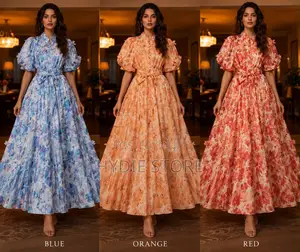 Florie Button Round Dress