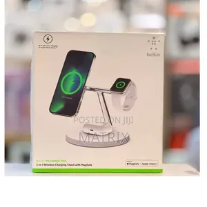 Belkin Boost Charge Pro Qi2 3in1 Magsafe Tilting Stand Wireless