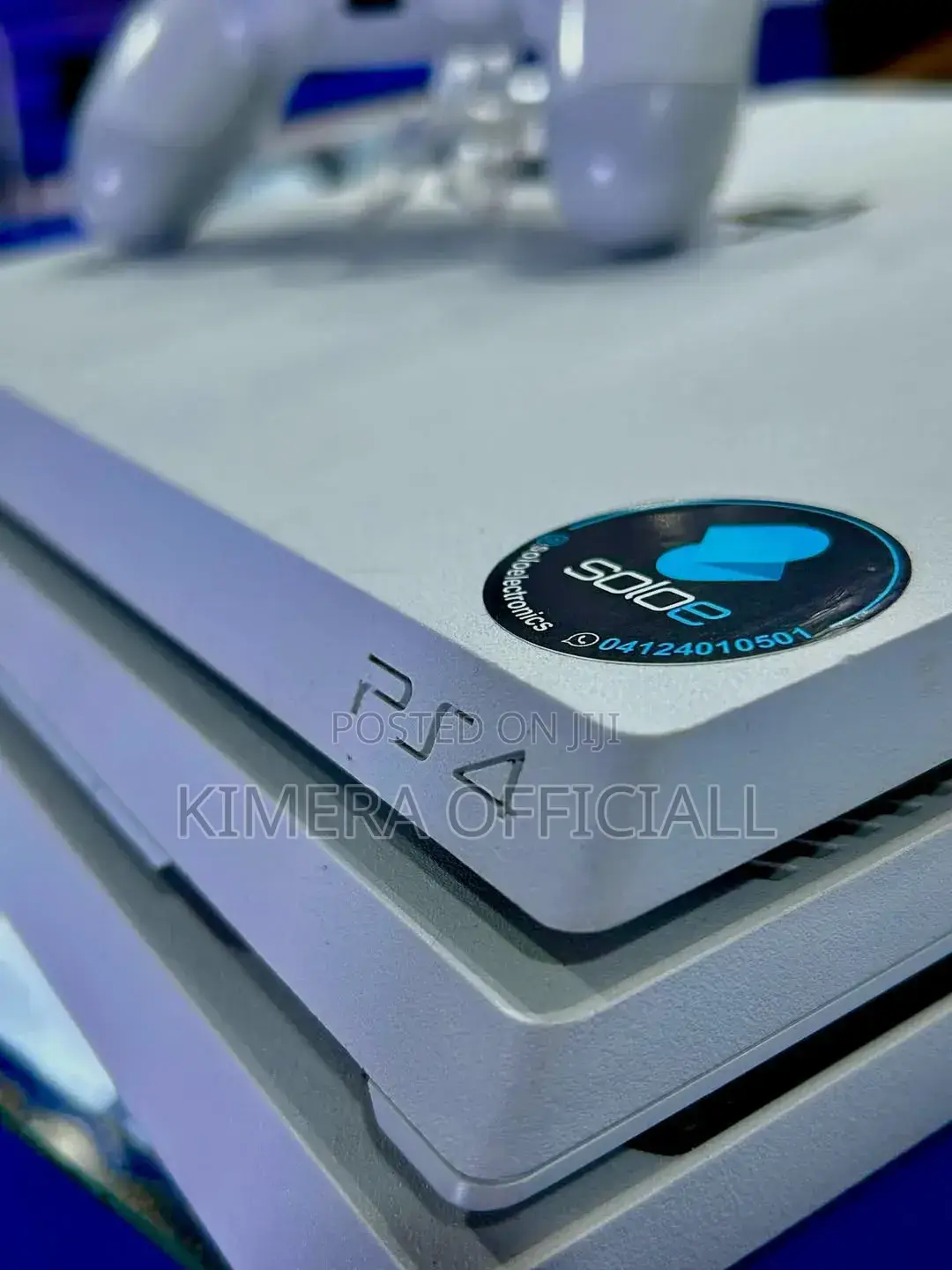 Playstation 4 Pro. Ps4 Pro White in Colour. Chipped With 32 Games