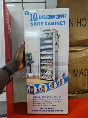 10 Layers Single Row Zipper Shoe Cabinet/Shoes Rack