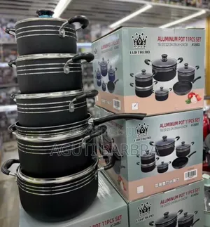 Aluminium Pot 11 Piece Set