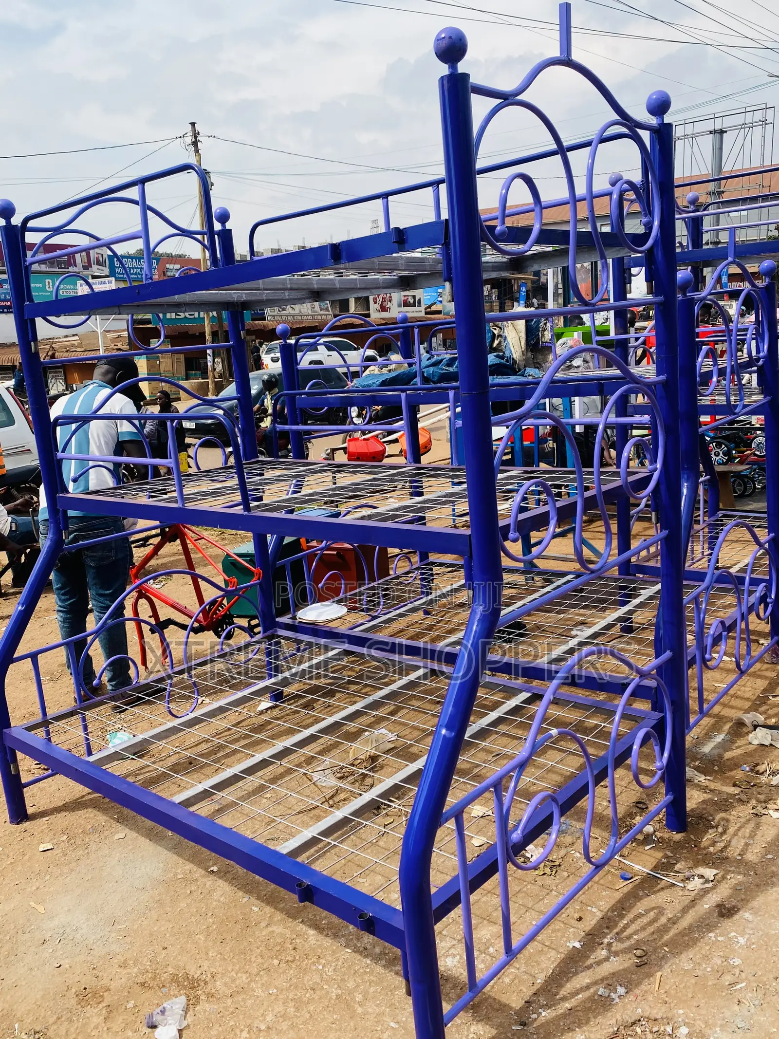 Safe Sleep -Tripple Decker ,Metallic Bed