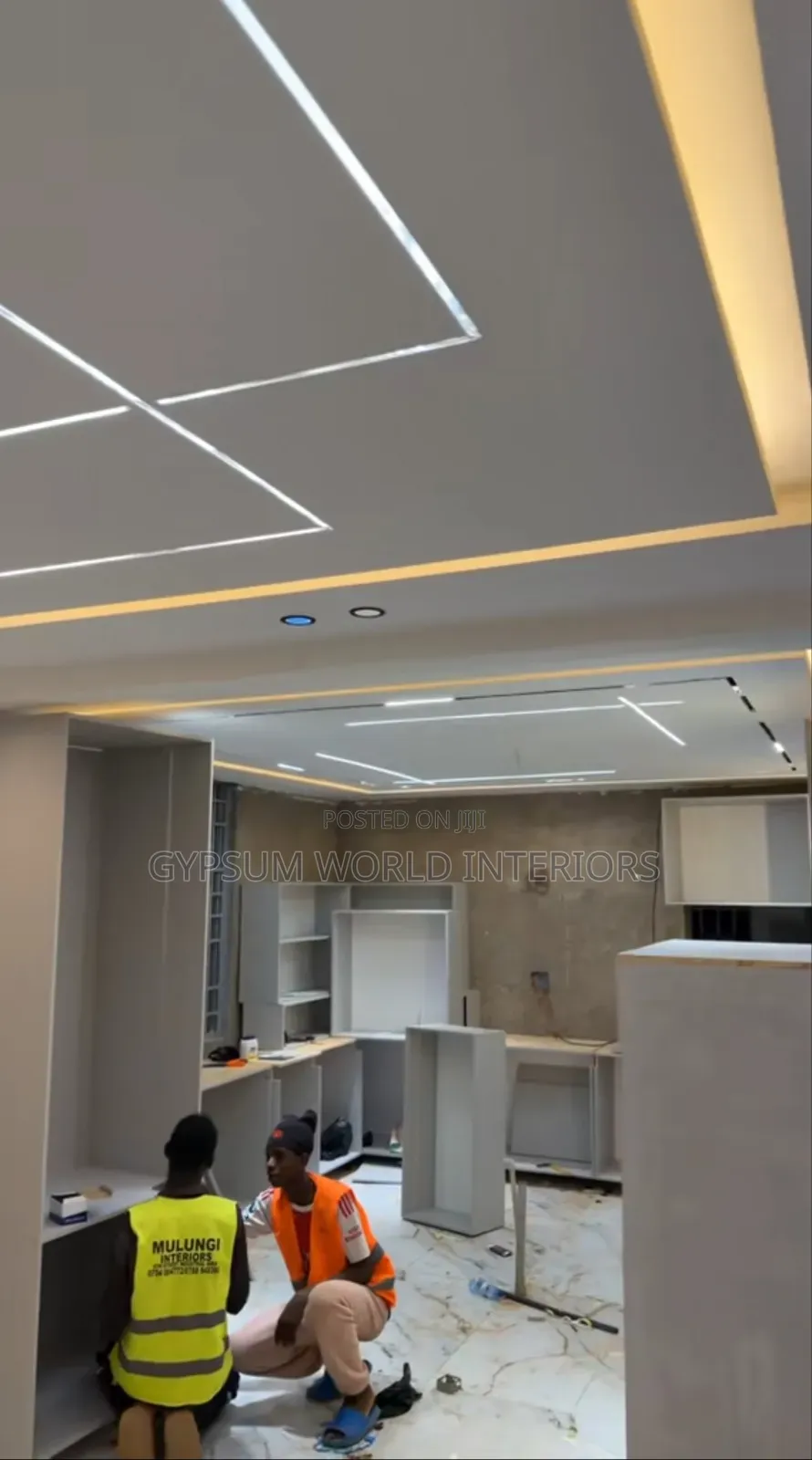 Gypsum Ceiling Work Done Kisasi