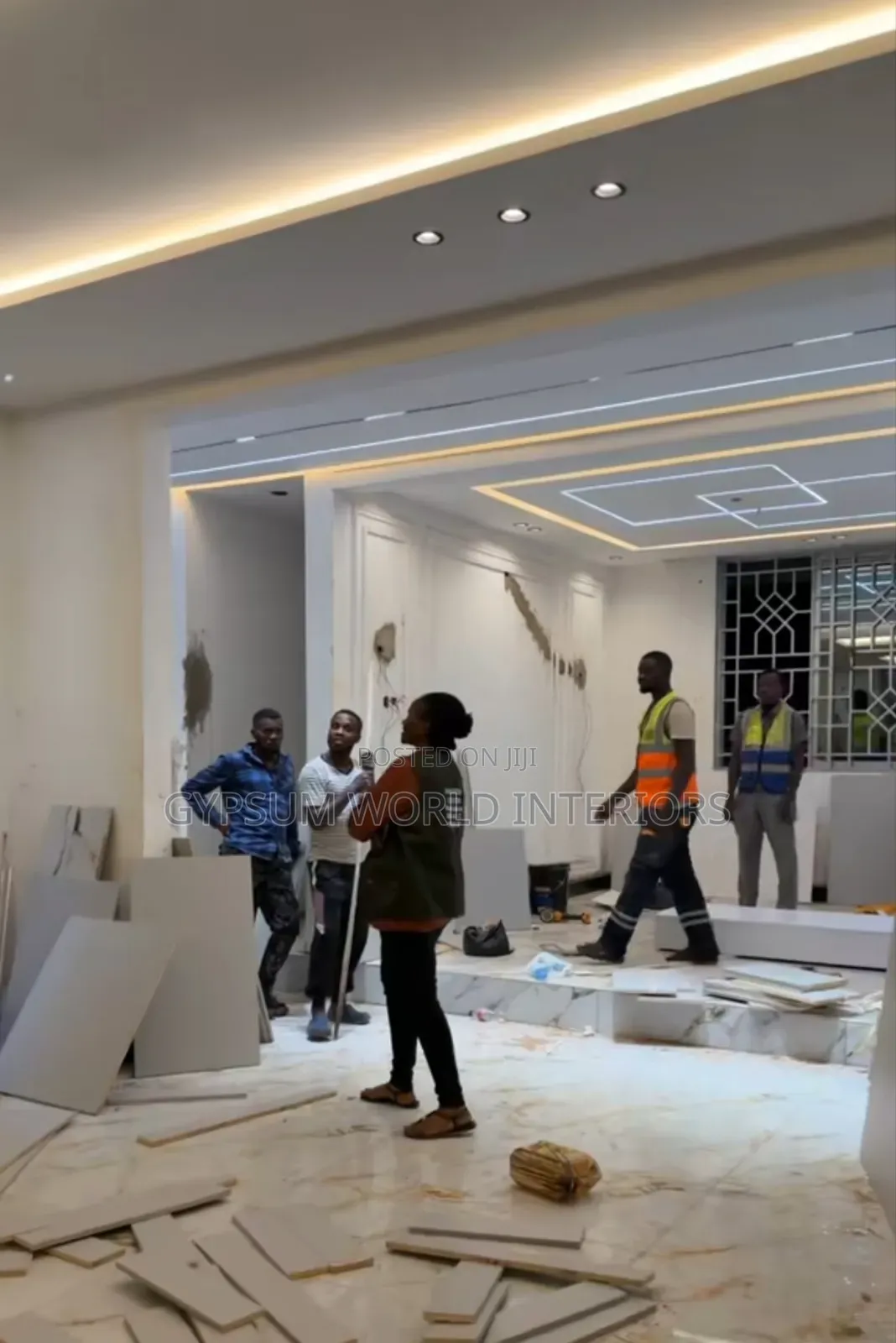 Gypsum Ceiling Work Done Kisasi