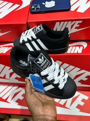 Adidas Superstar Shoes White Stripes