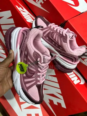 Pink and Maroon Nike Skate V2 Sneakers