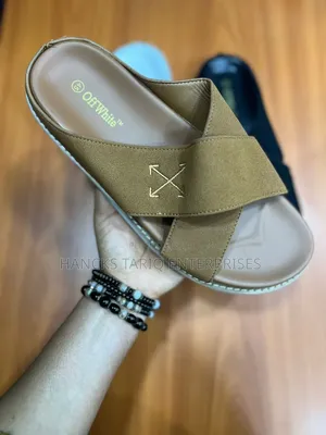 Premium Off-White Inspired Men’S Comfort Sandals