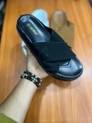 Premium Off-White Inspired Men’S Comfort Sandals