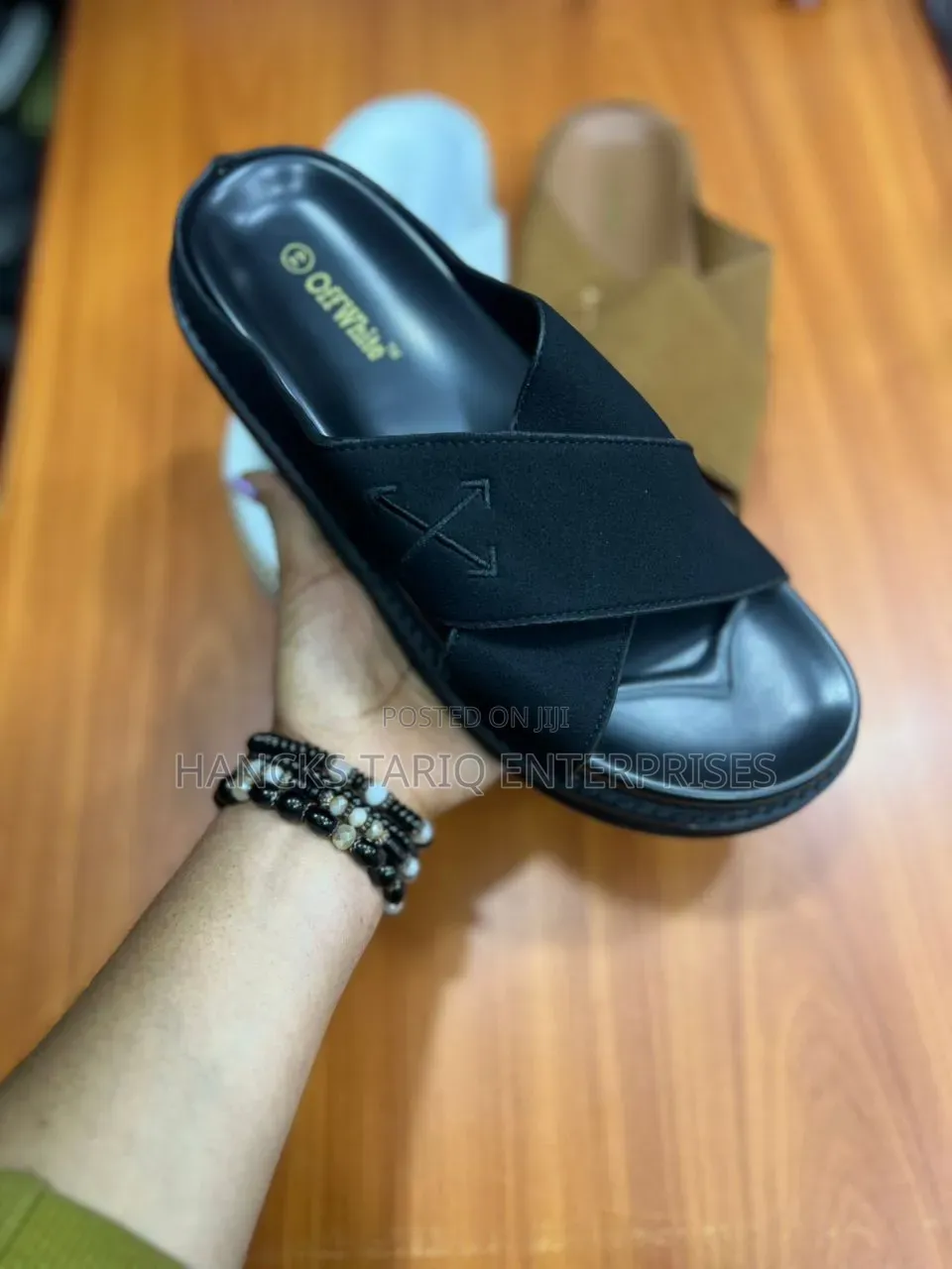Premium Off-White Inspired Men’S Comfort Sandals