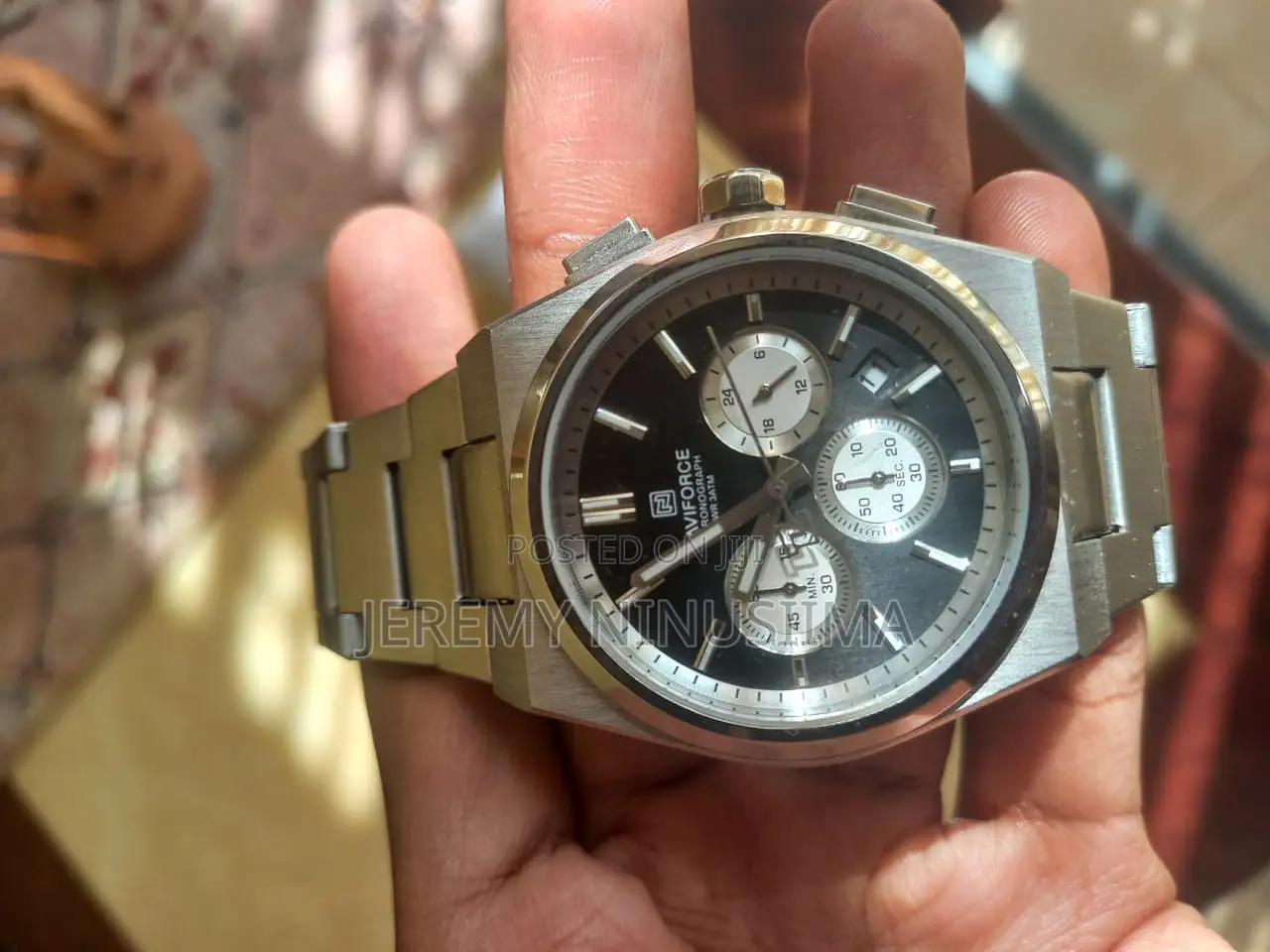 Original Naviforce 8048g Quartz Watch(Silver)