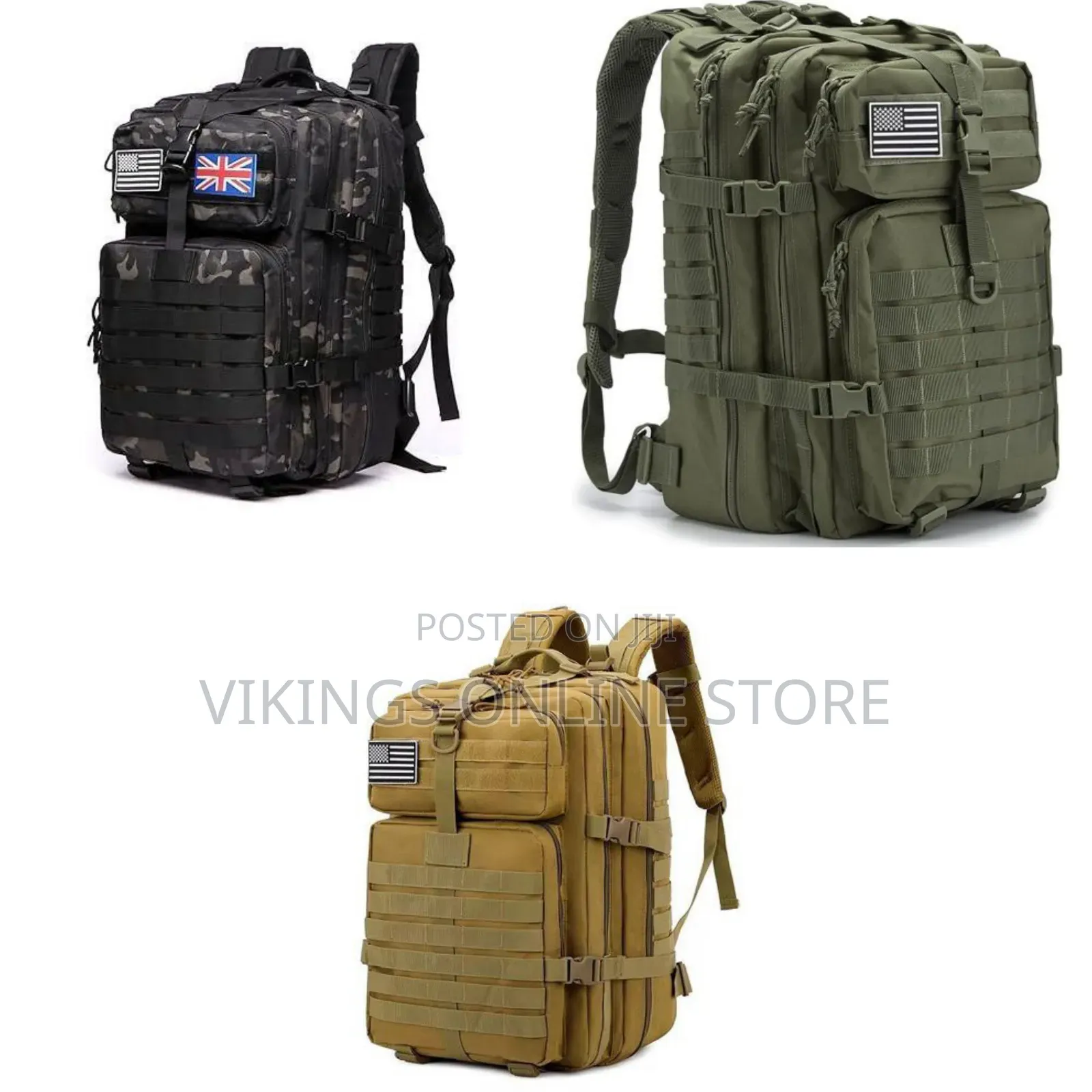 45l Nylon Waterproof Fishing Hunting Tactical Backpacks for Men
