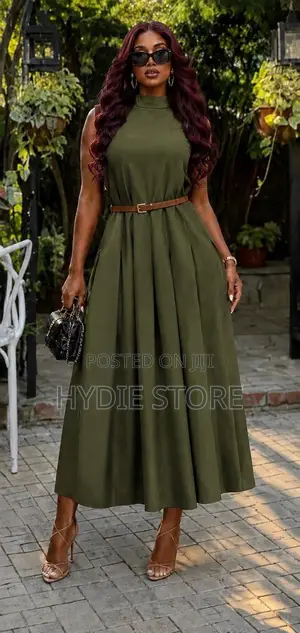 Girls Sleeveless Cotton Long Dress